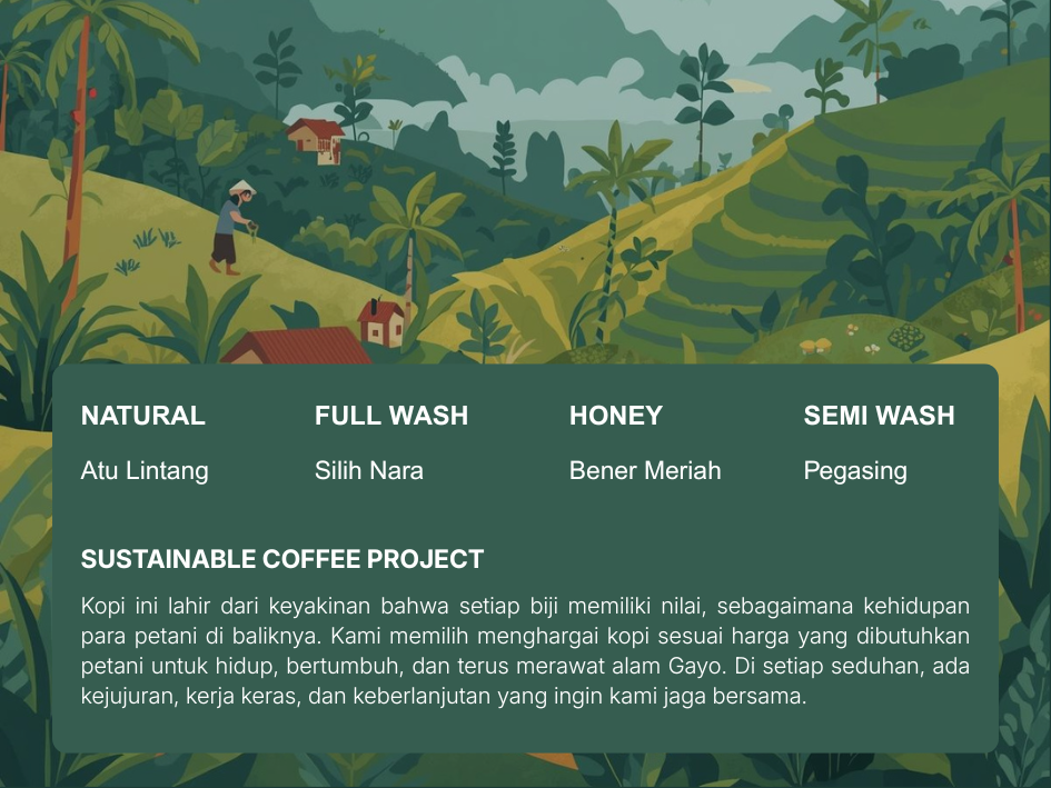 Sustainable Coffee Project Vol. 1 - Silih Nara